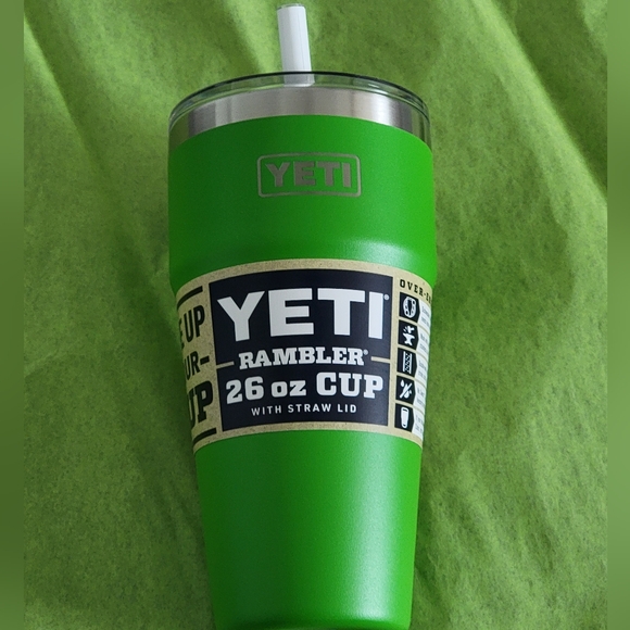 YETI Rambler 26 oz Canopy Green Tumbler with Straw Lid - Picture 2 of 3